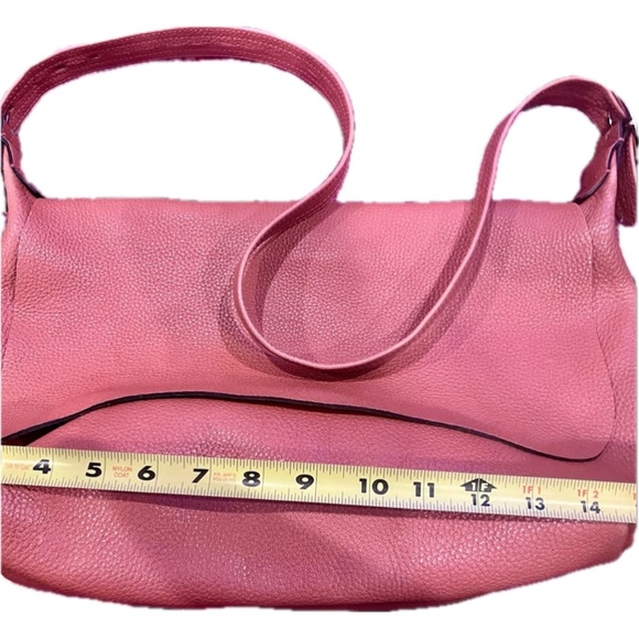 Messager Bag - salmon color leather bag - Picture 3 of 5